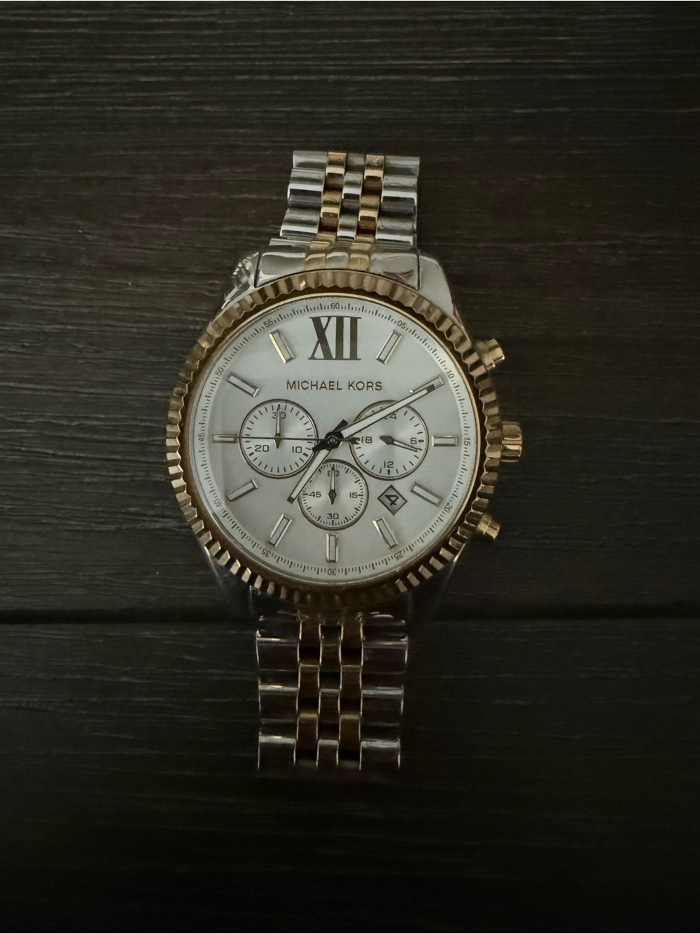 Michael Kors Lexington Two-Tone Men's Chronograph Watch
